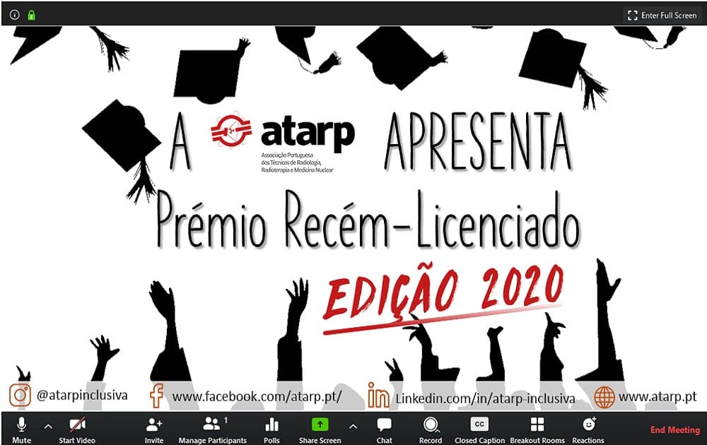 Prémio Recém Licenciado ATARP Edição 2020 - VENCEDORA