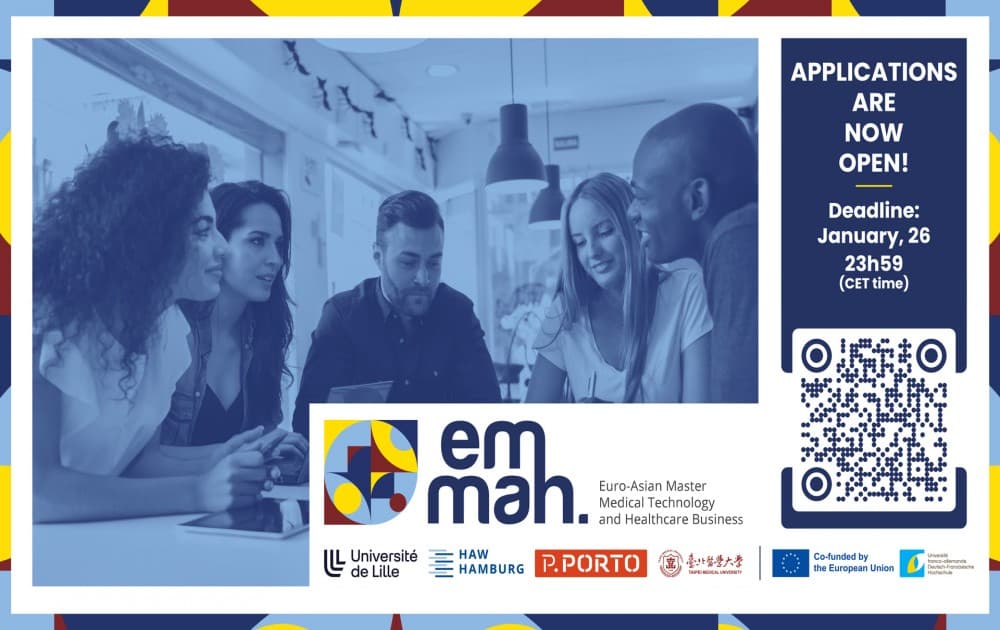 Candidaturas abertas ao Mestrado Euro-Asiático em Tecnologia Médica e Negócios em Saúde