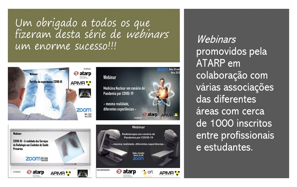 Série de webinars dedicados à Pandemia por COVID-19 - agradecimento