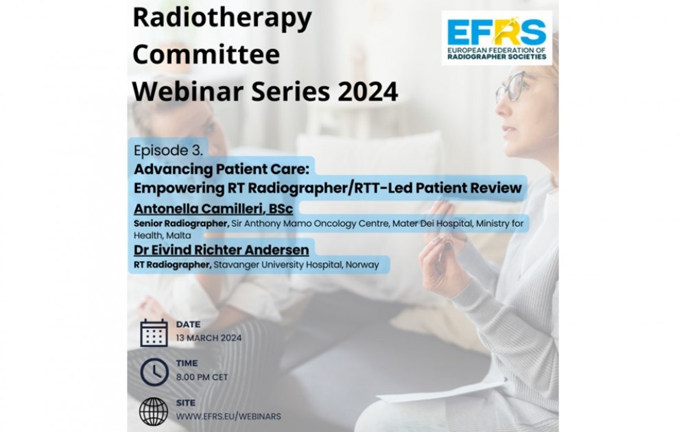 EFRS Radiotherapy Committee Webinar Series 2024 - Episode 3